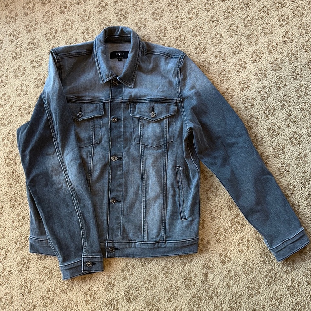 Gray 7 For All Mankind Jean Jacket